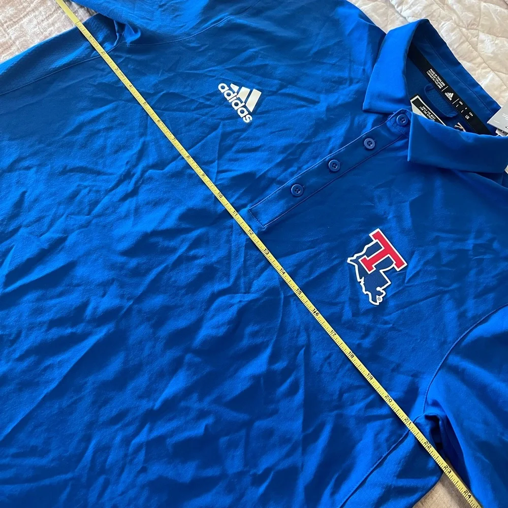 Adidas Louisiana Tech Bulldogs AEROREADY Stadium Coaches Polo | Royal Blue | Lg